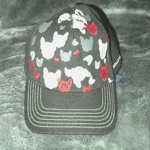 Bully Wear Athletic Appeal Baseball Cap, OS Black (red&white bull dogs)